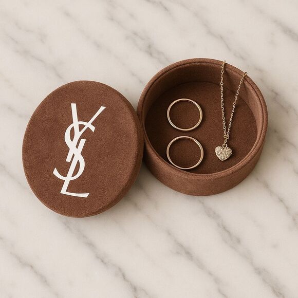 Yves Saint Laurent Inspired Velvet Storage Box - Picture 1 of 4